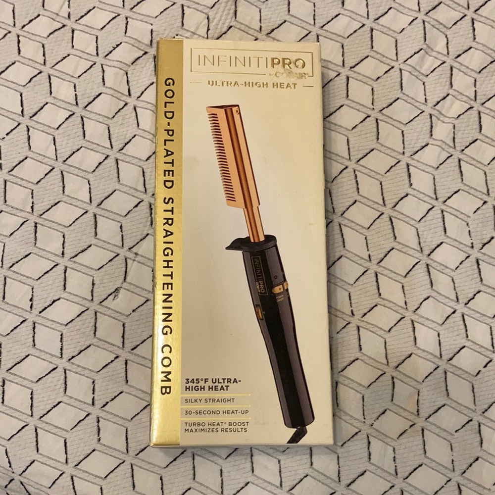 ❤️ Infinity Pro Gold Plated Straightening Comb